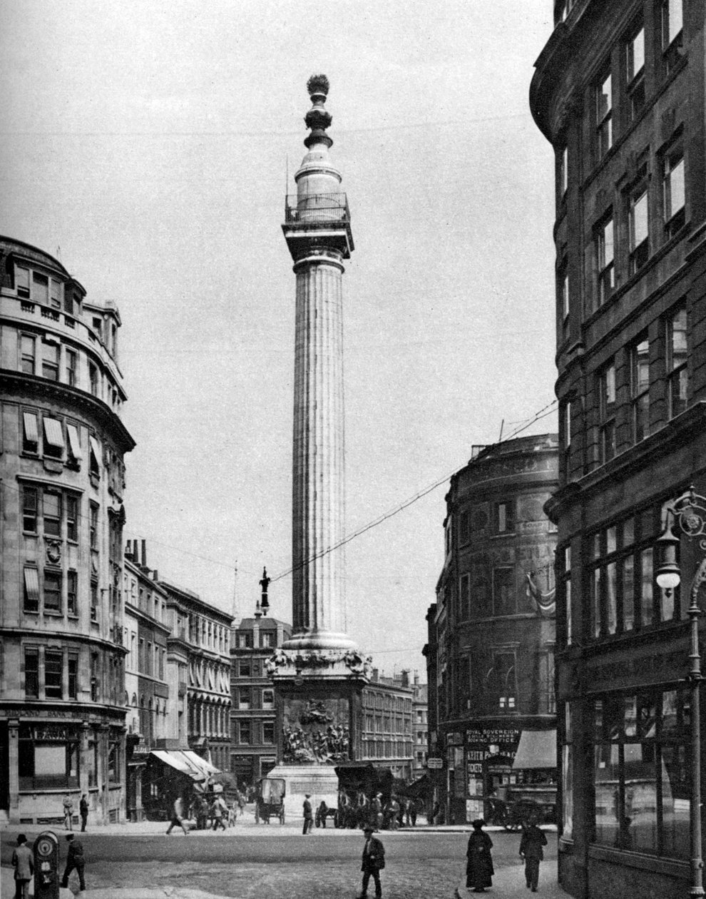 The Monument to the Great Fire, Londýn, 1926-1927. od McLeish