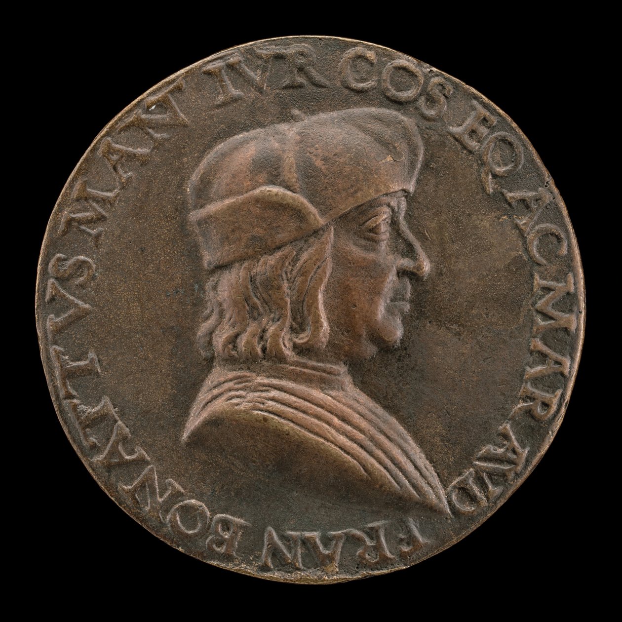 Francesco Bonatti, mantovský právník [avers], c. 1510. od Mea
