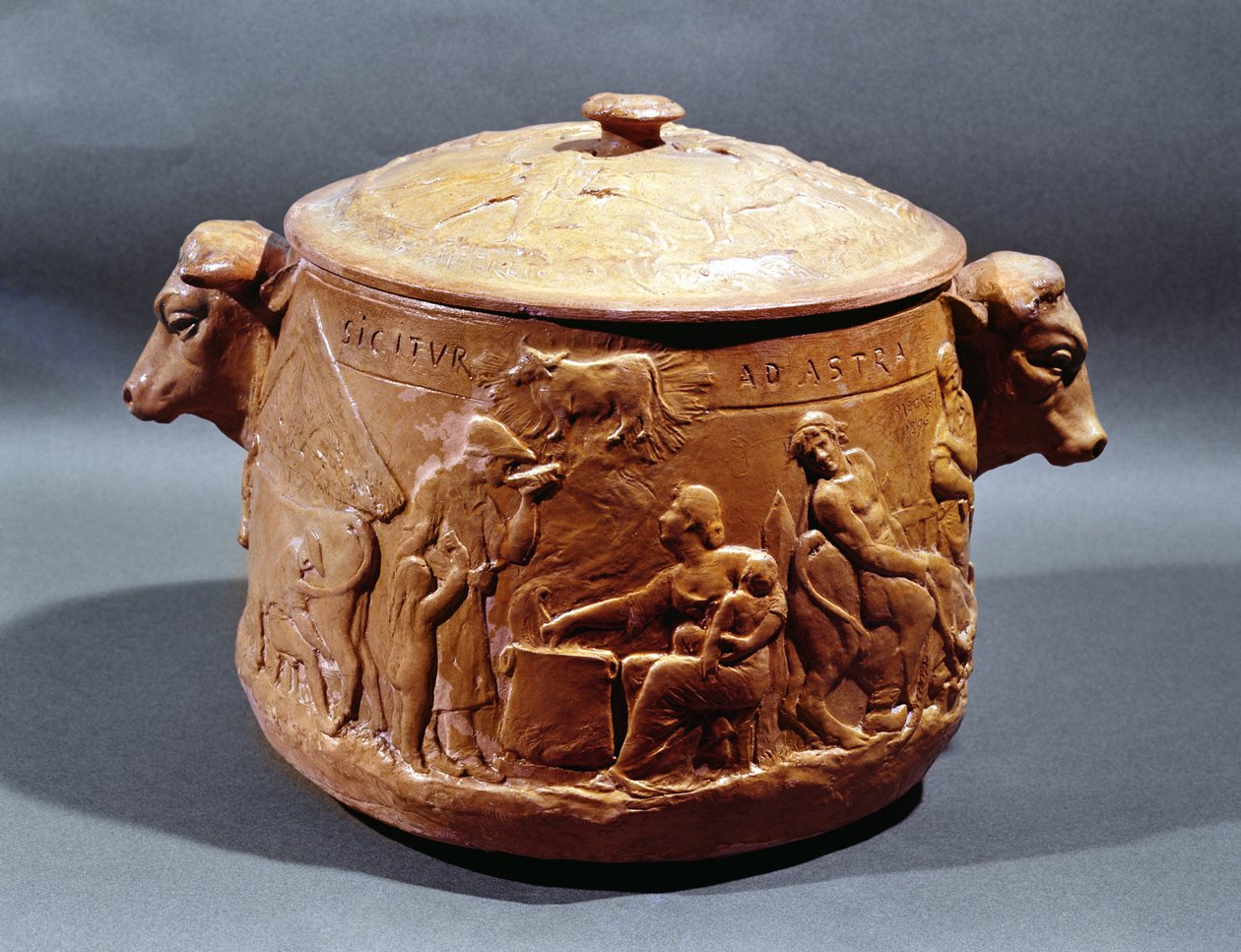 Pot au feu, 1896 (terakota) od Megret