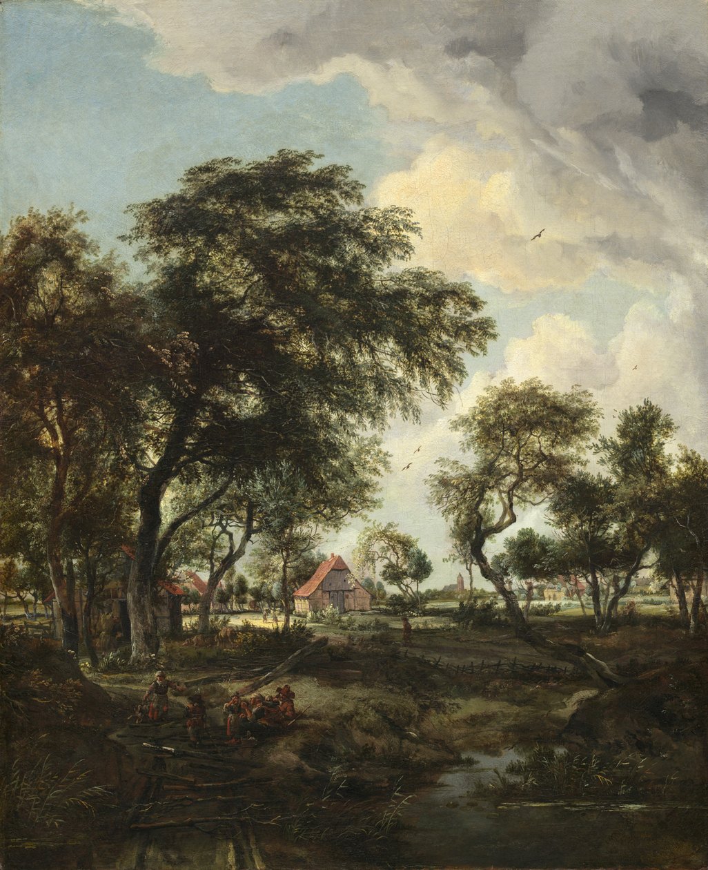 Farma ve slunečním světle, 1668 od Meindert Hobbema