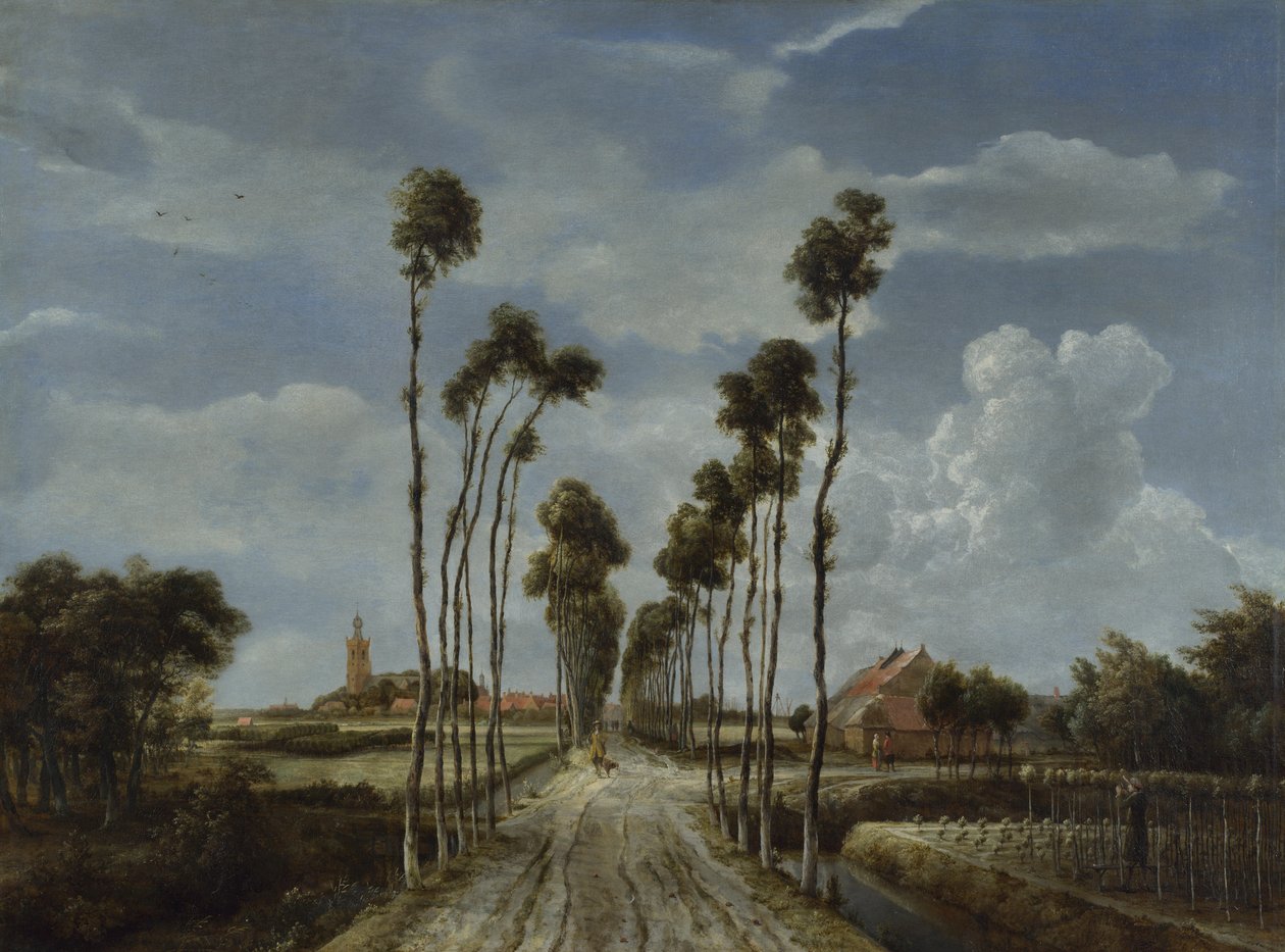 Ulice Middelharnis od Meindert Hobbema