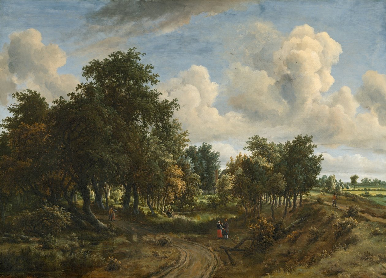 Zalesněná krajina, 1663. od Meindert Hobbema