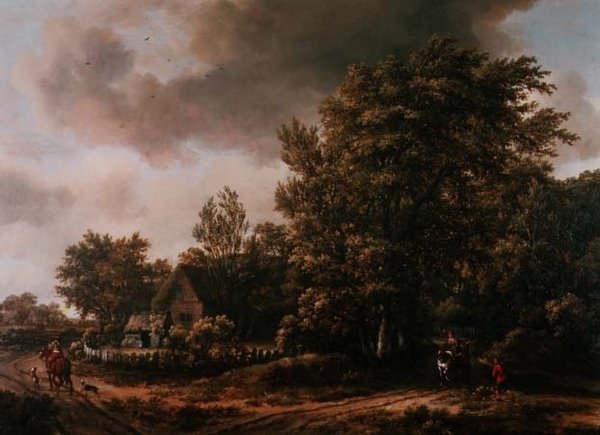 Krajina od Meindert Hobbema