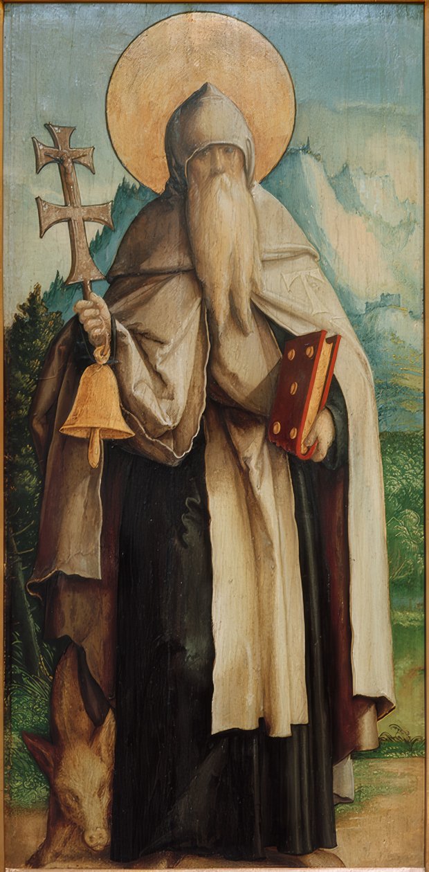Svatý Antonín jako poustevník od Meister von Messkirch