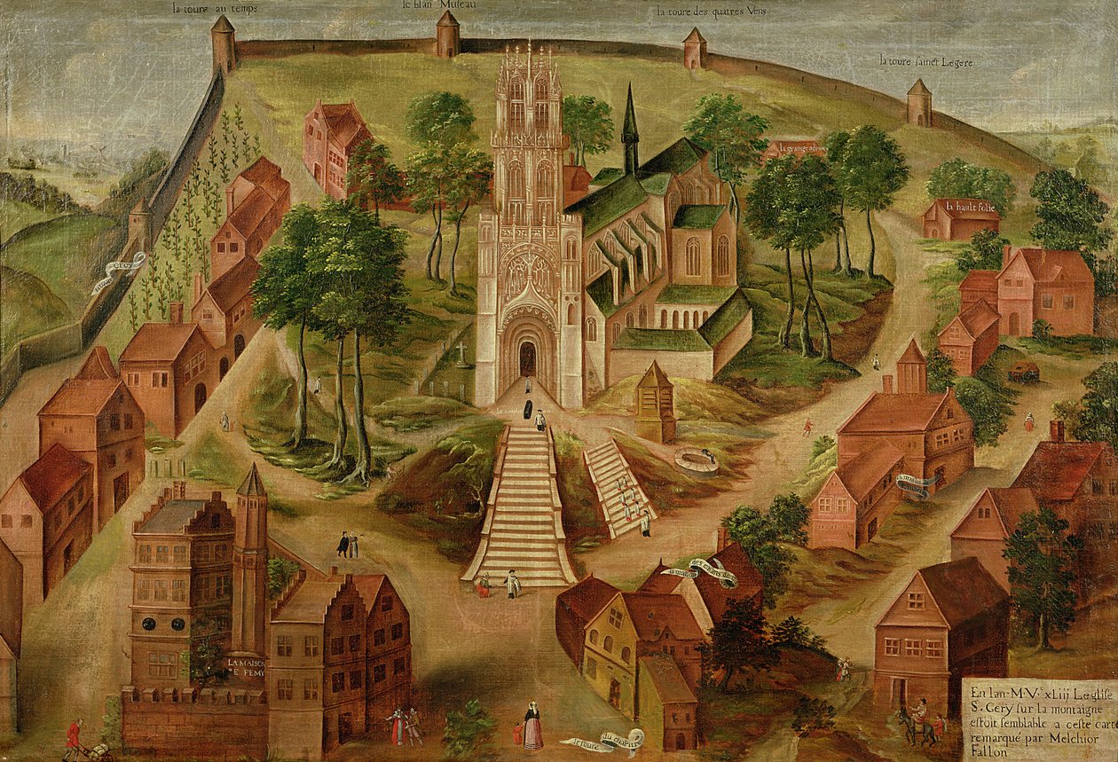 Kostel Saint-Gery, Cambrai, na Mont des Boeufs, 1543 od Melchior Fallon
