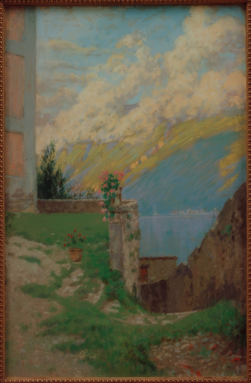 Pohled na jezero Garda od Melchior Lechter
