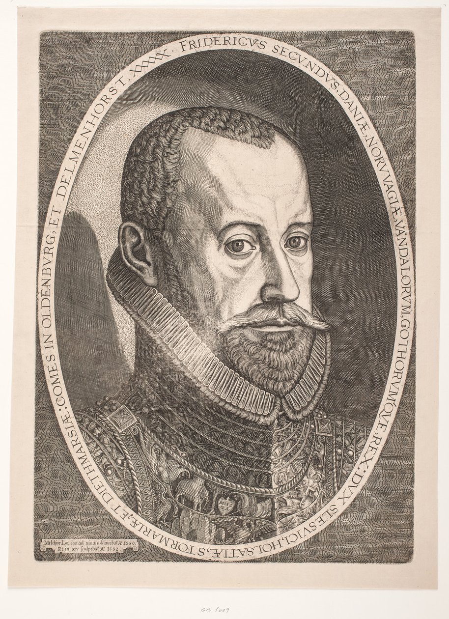 Král Frederik II od Melchior Lorck
