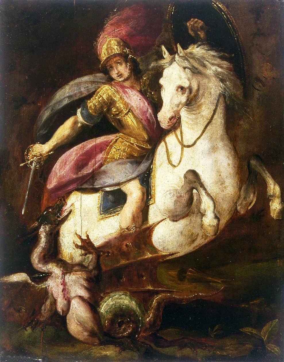 Svatý Jiří a drak. od Melchiorre Gherardini
