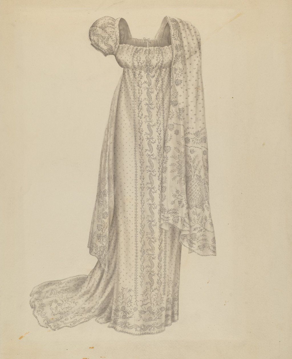 Svatební šaty s šátkem, c. 1939. od Melita Hofmann