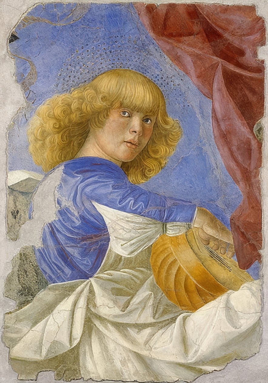 Hudební anděl. Kolem roku 1480 od Melozzo da Forli
