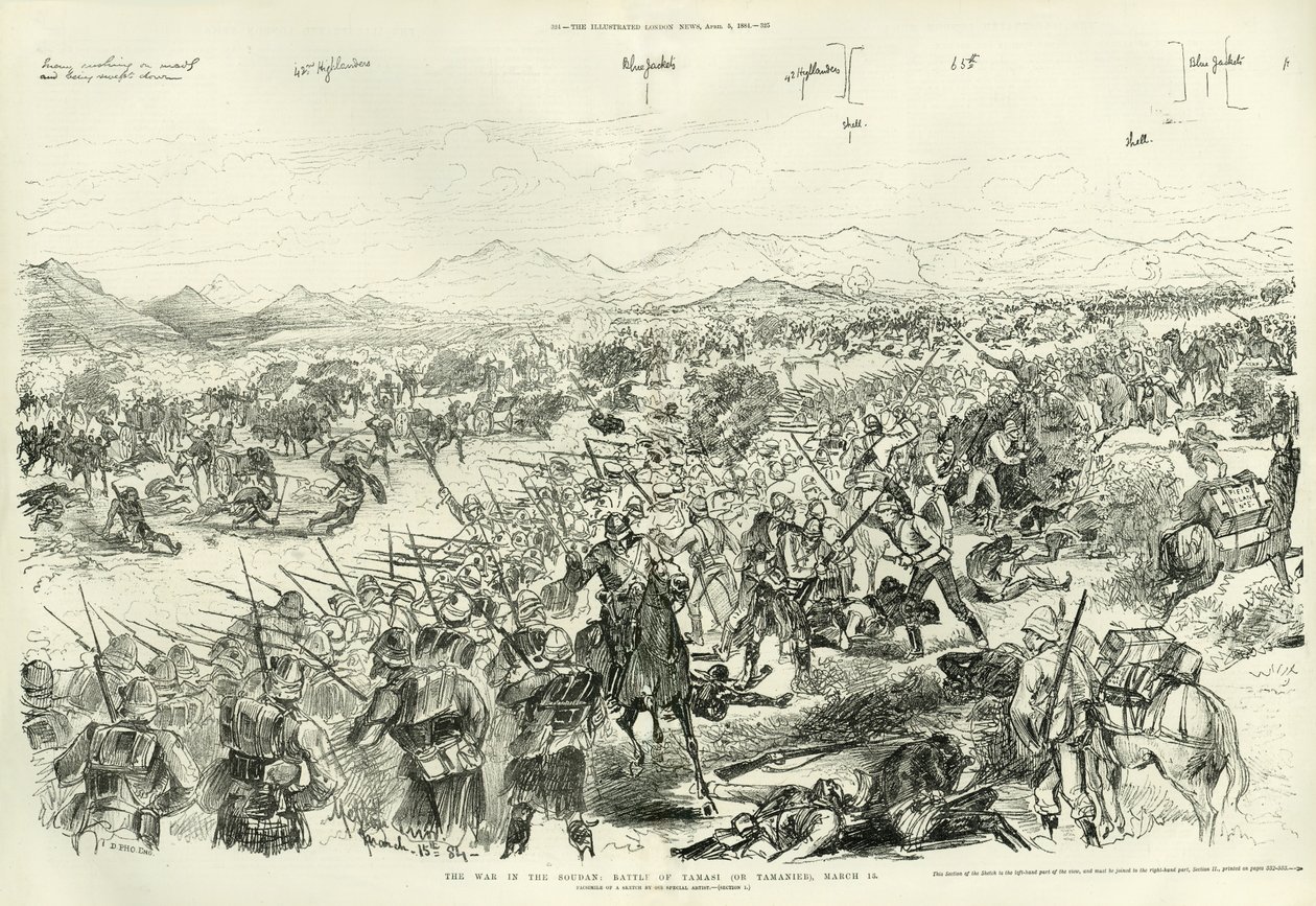 Bitva u Tamai 13. března 1884, 1884 od Melton Prior