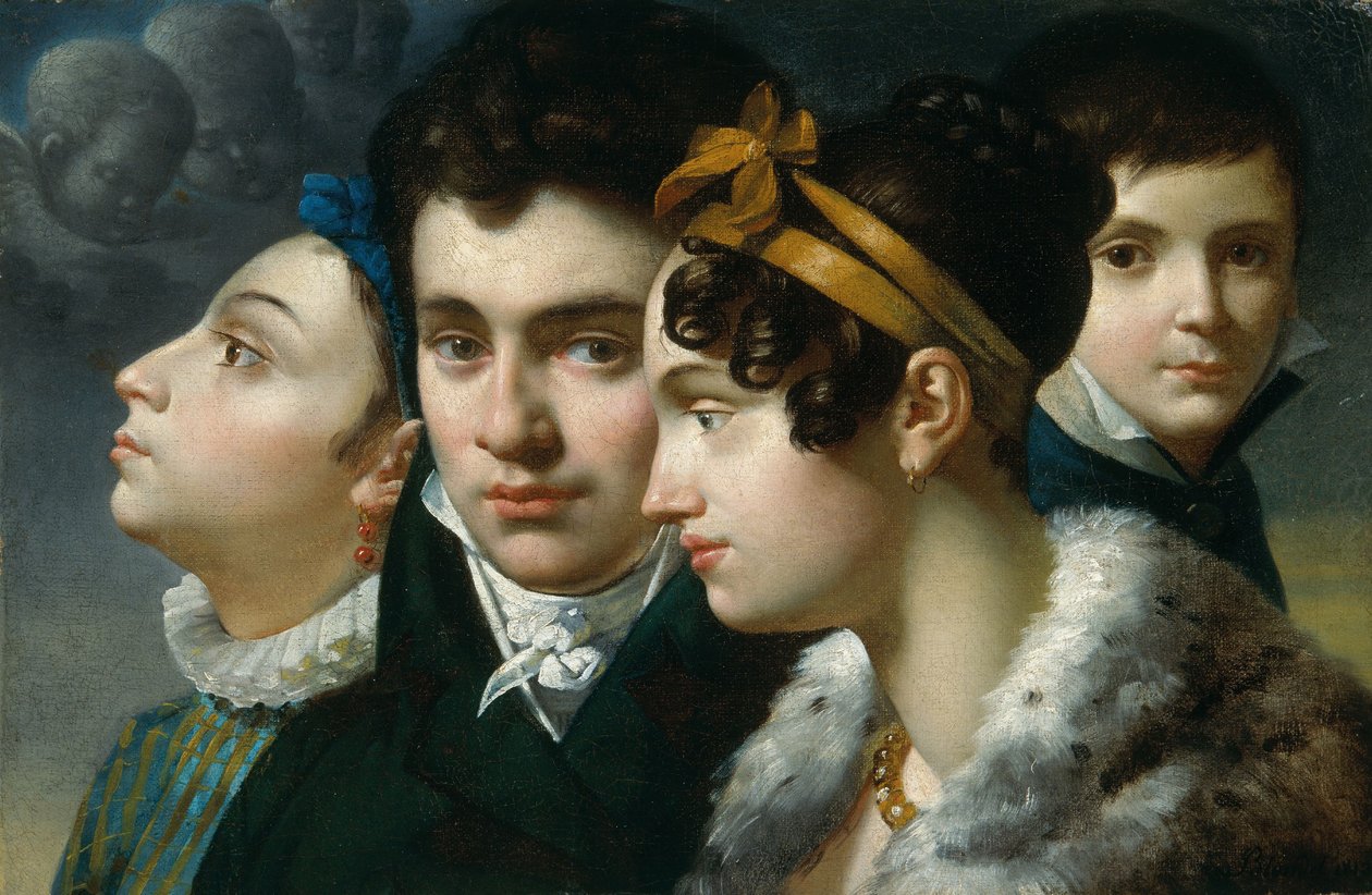 Rodinný portrét od Merry Joseph Blondel