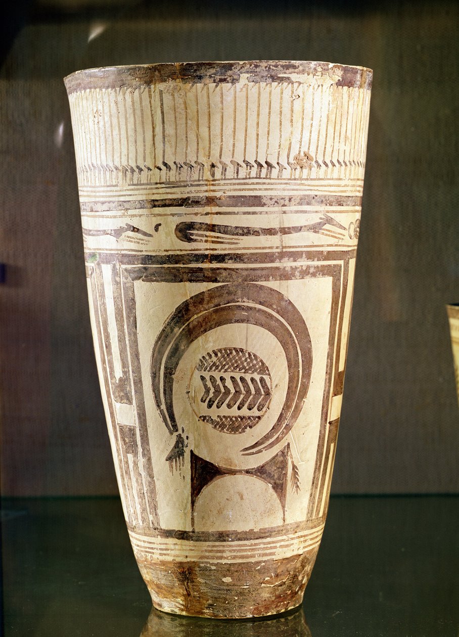 Váza, styl I, ze Susa, Írán, 5000-4000 př.nl (keramika) od Mesopotamian