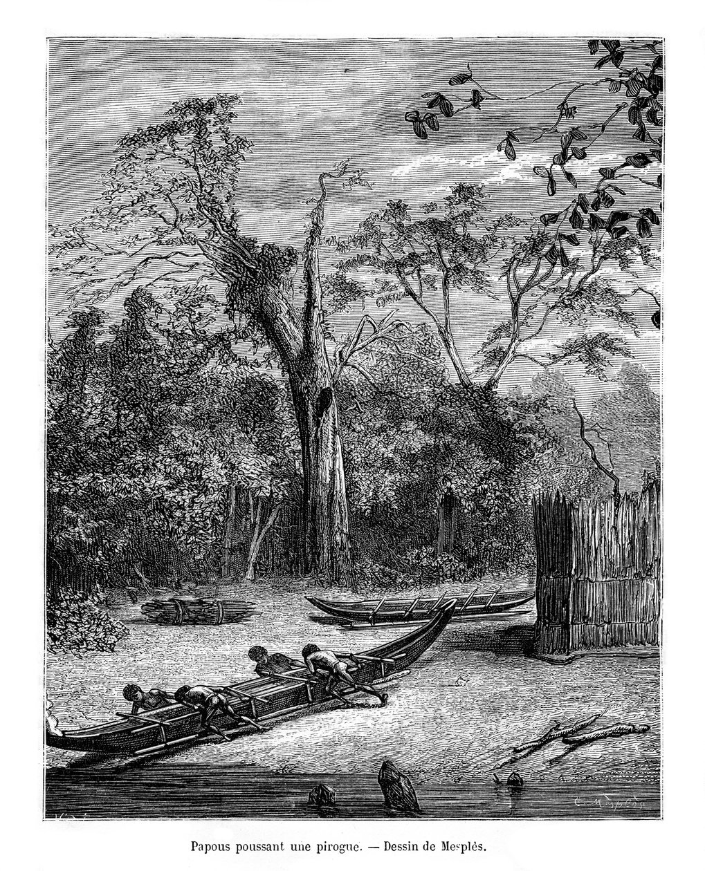 Rybářská zem, Papua, 19. století od Mesples