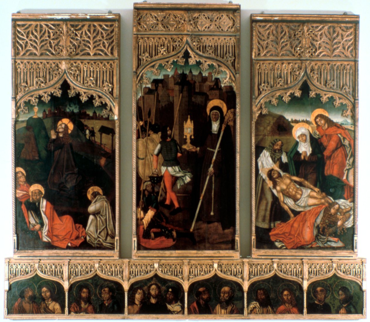 Triptych Santa Clara, 1486 od Mestre Hilarius
