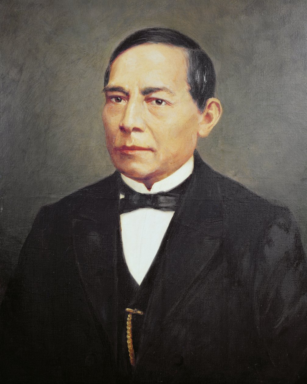 Portrét Benita Juareze od Mexican School