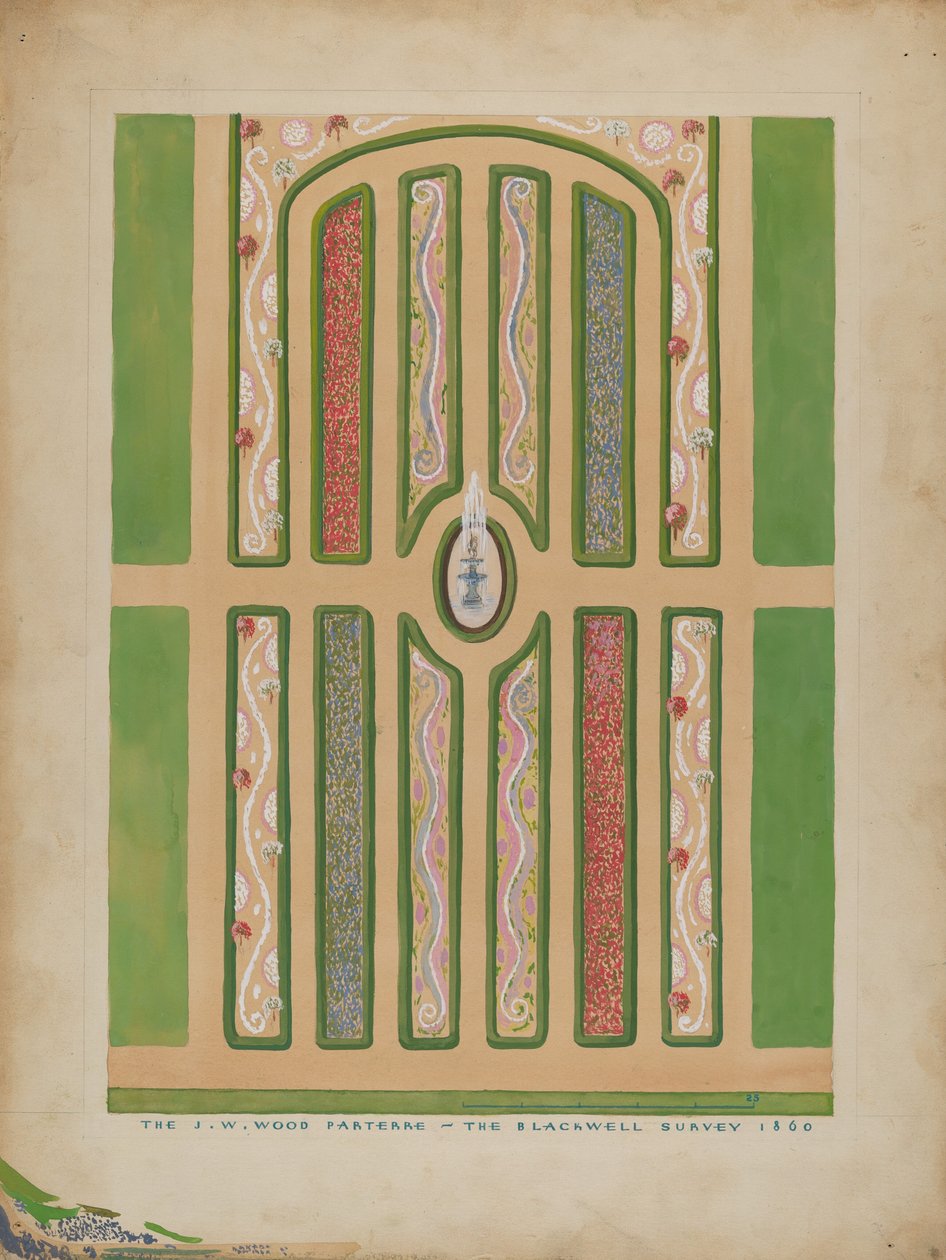 Parterre - J.W. Wood, c. 1936. od Meyer Goldbaum