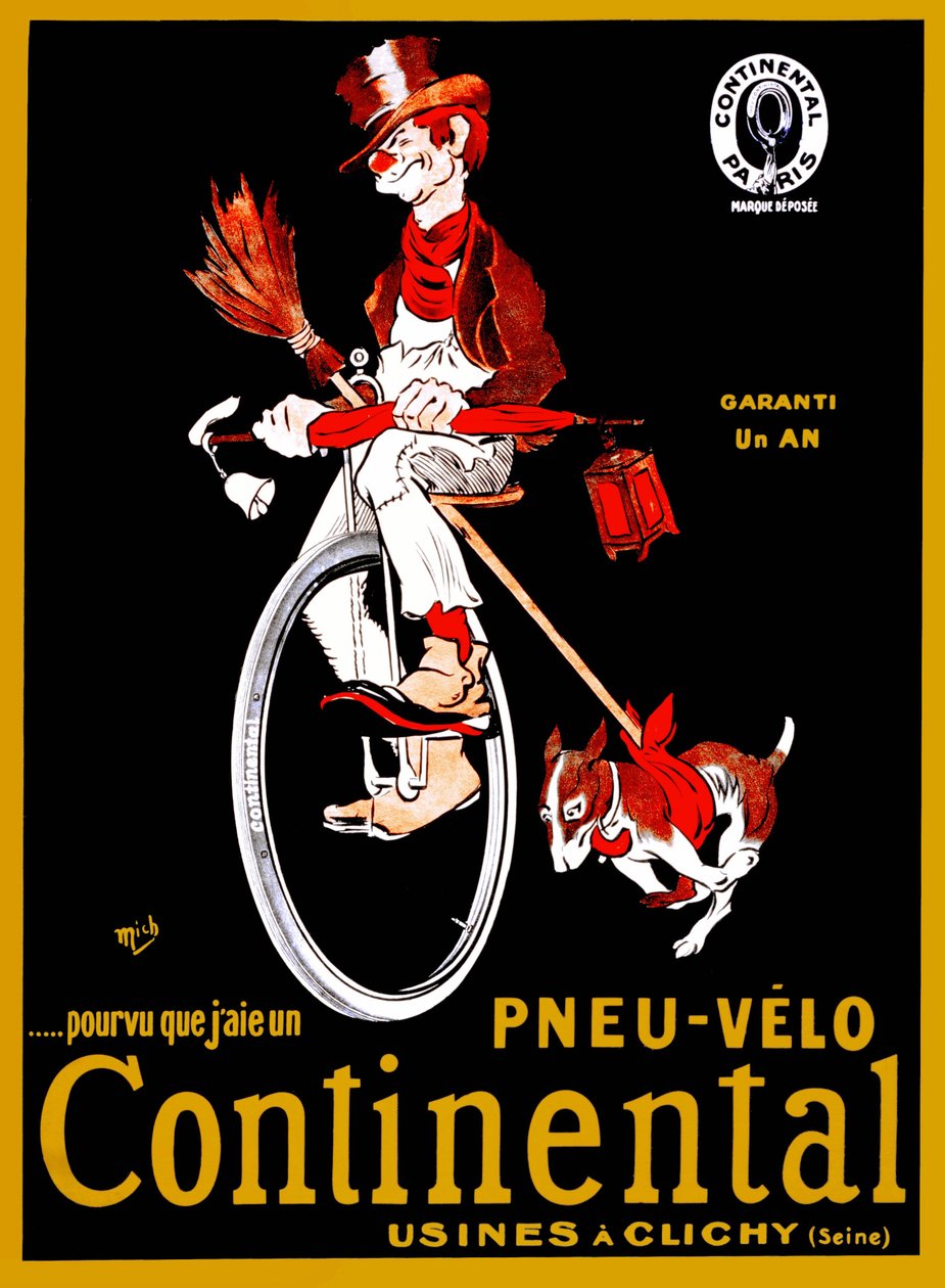 Reklamní plakát na pneumatiky Continental. od Mich