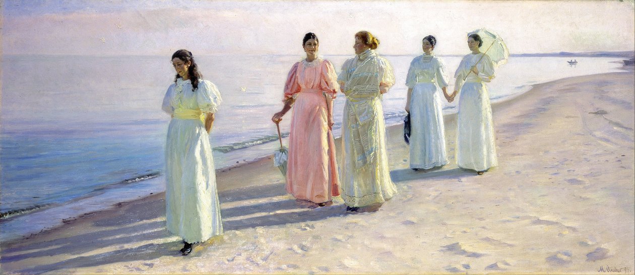 Procházka po pláži od Michael Peter Ancher
