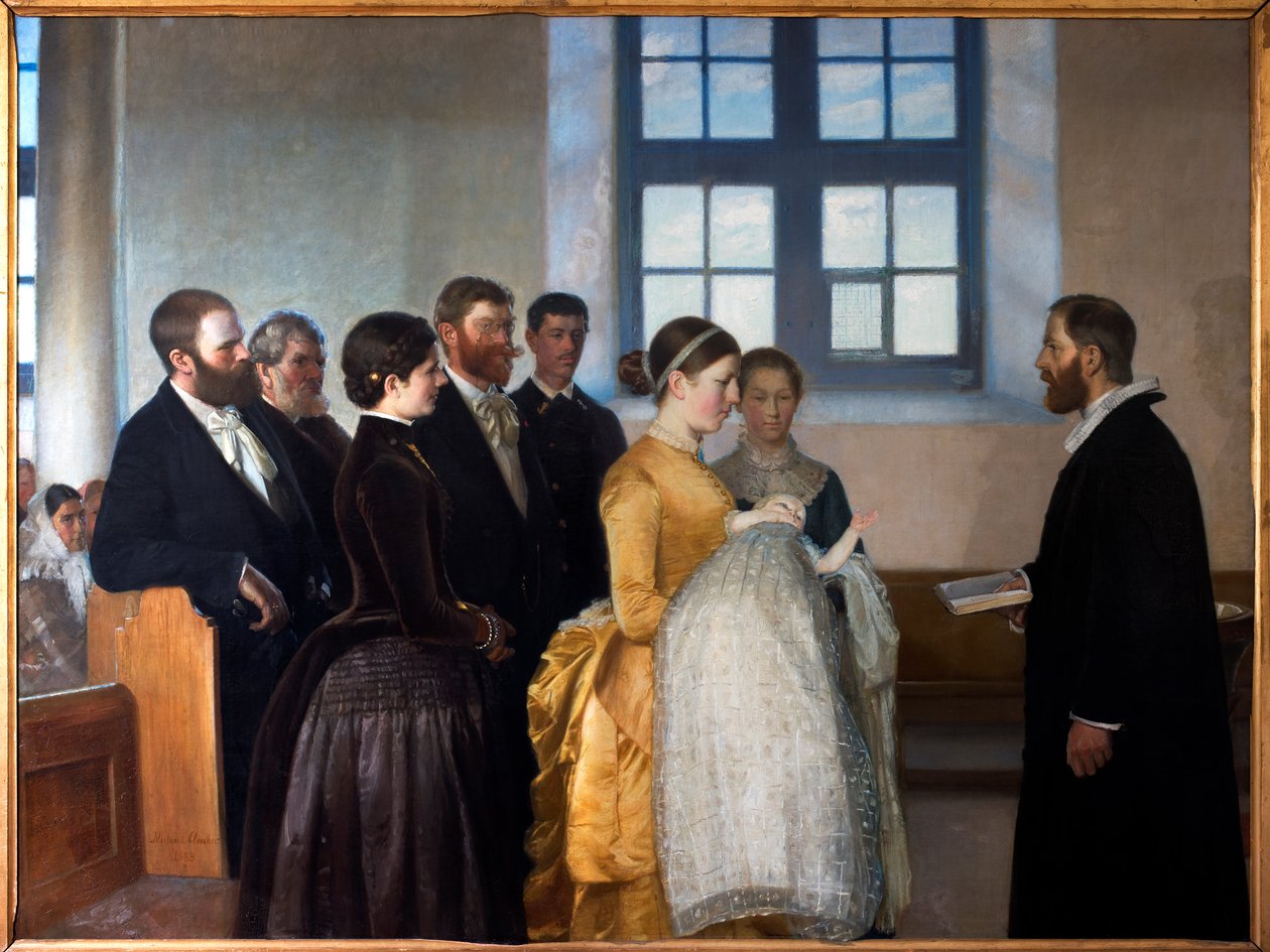 Křest BarnedabA od Michael Peter Ancher