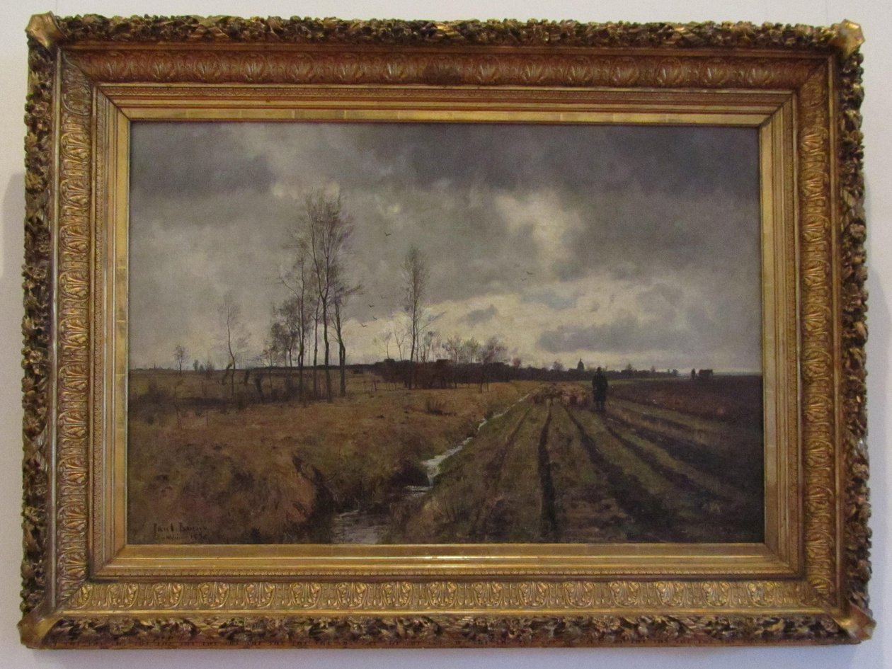 Weg nach Niedergrunstedt, Paul Baum, 1886, vystaveno v zámeckém muzeu ve Výmaru. od Michael Sander Sander