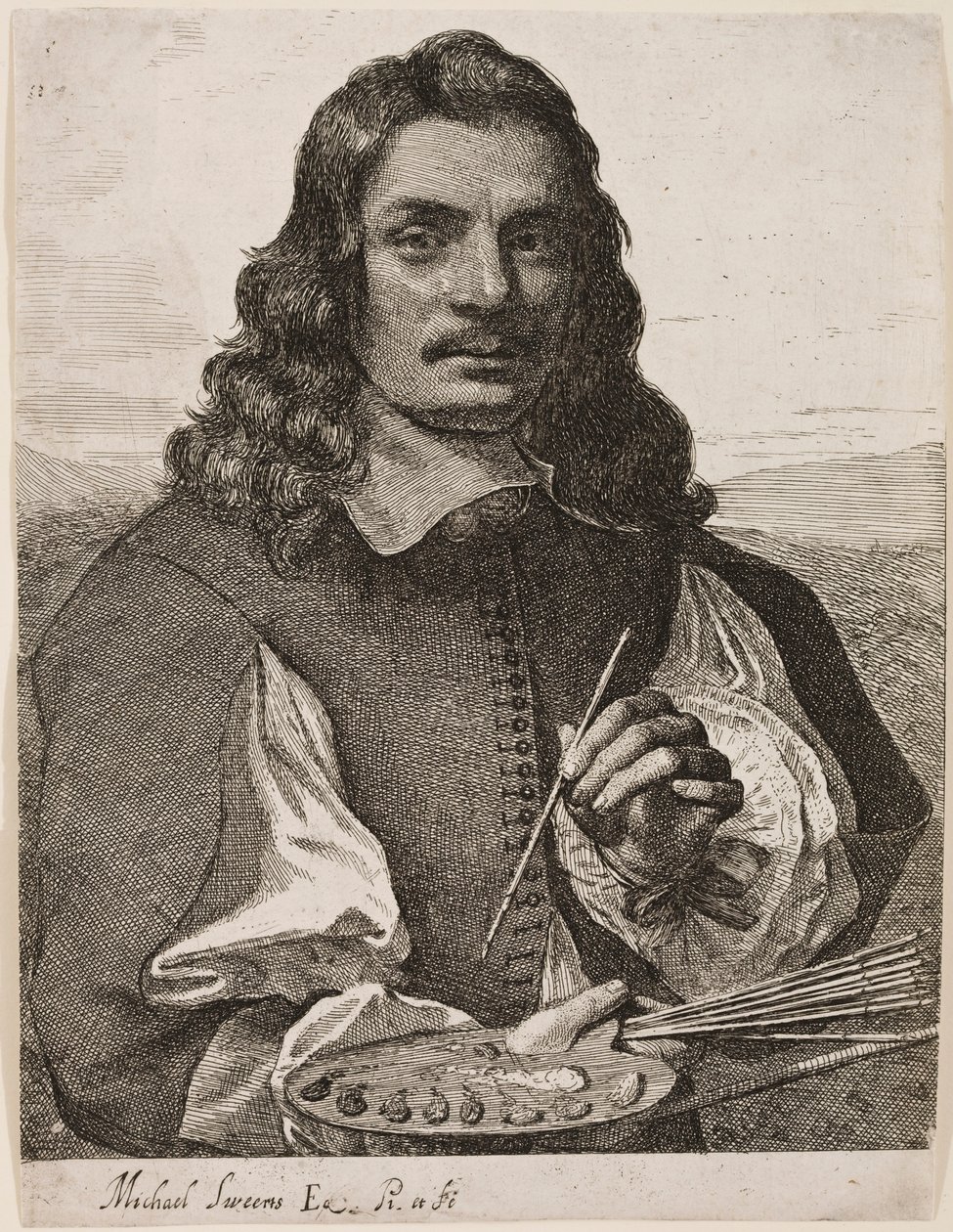 Autoportrét, kolem 1656-58 od Michael Sweerts