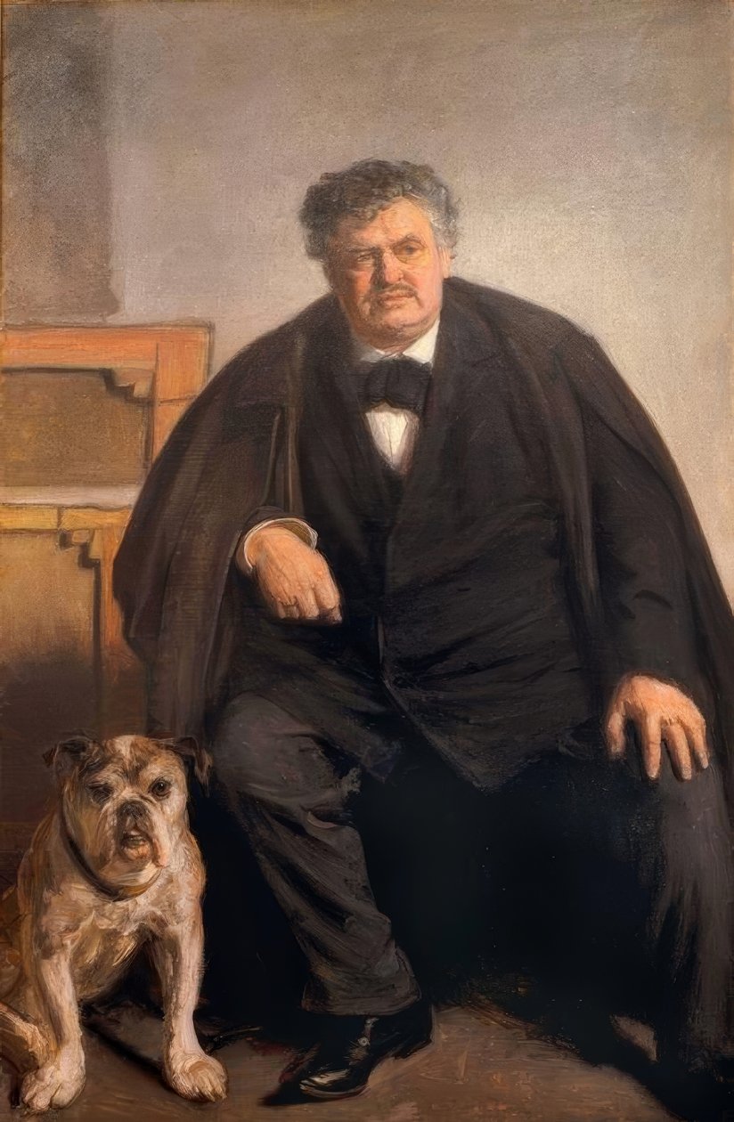 Malíř Carl Locher s tygrem od Michael Peter Ancher