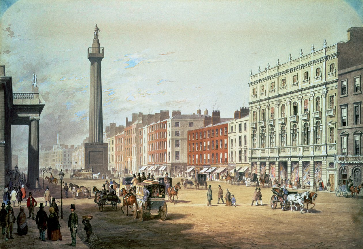 Sackville Street, Dublin od Michael Angelo Hayes