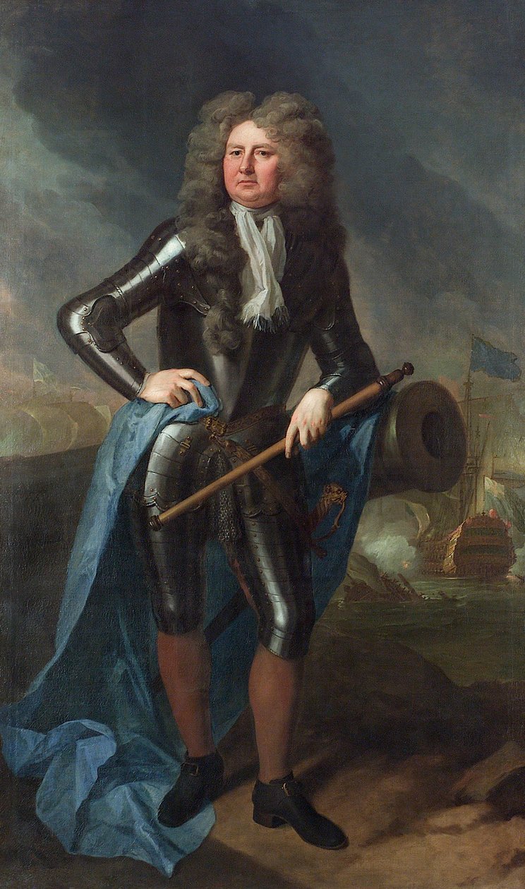 Admirál sir Cloudesley Shovell (1650-1707) od Michael Dahl