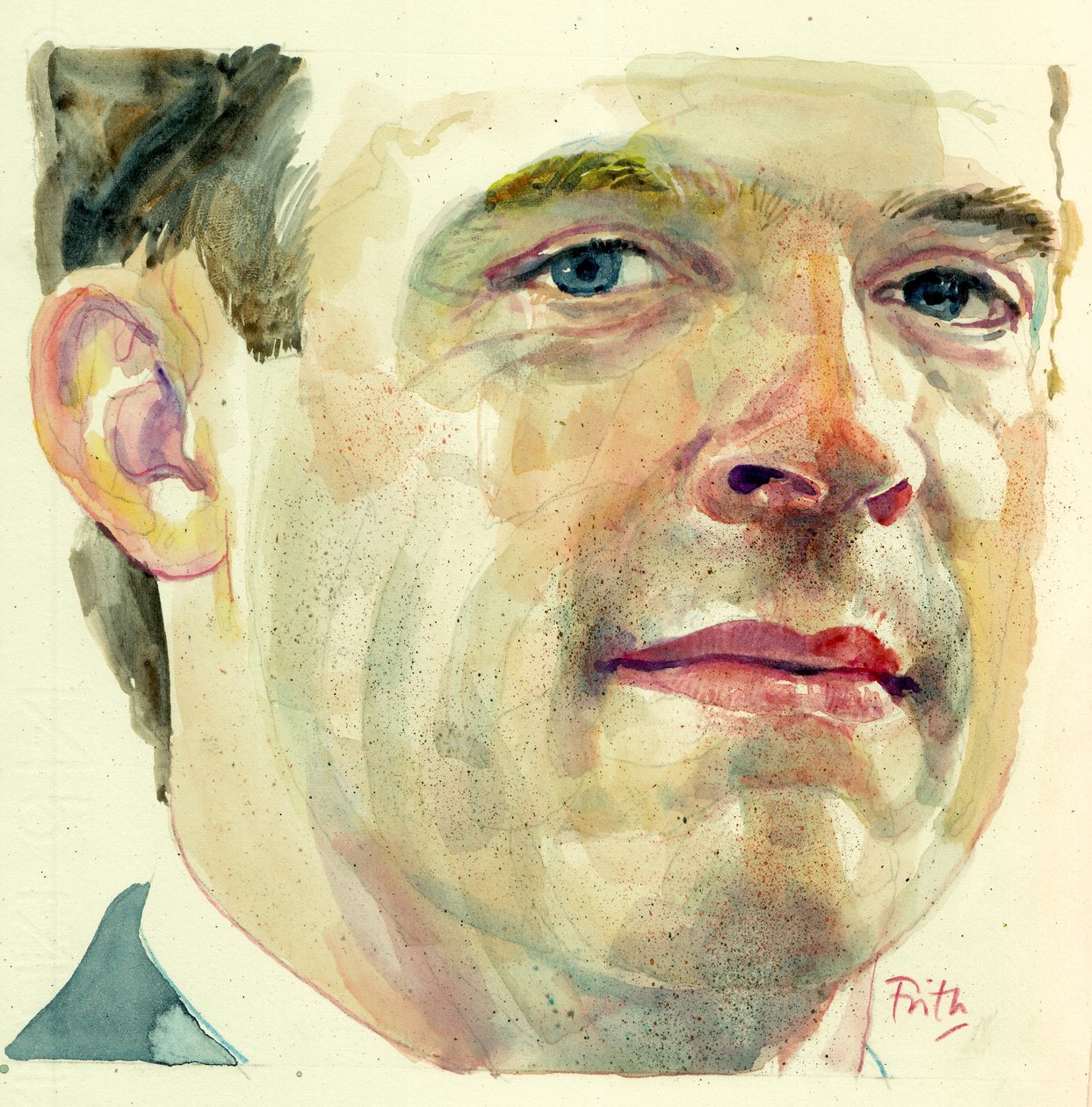 Dominic Raab (akvarelli) od Michael Frith