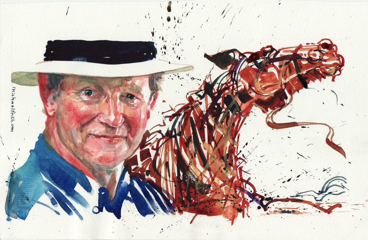 Michael Morpurgo (akvarel) od Michael Frith