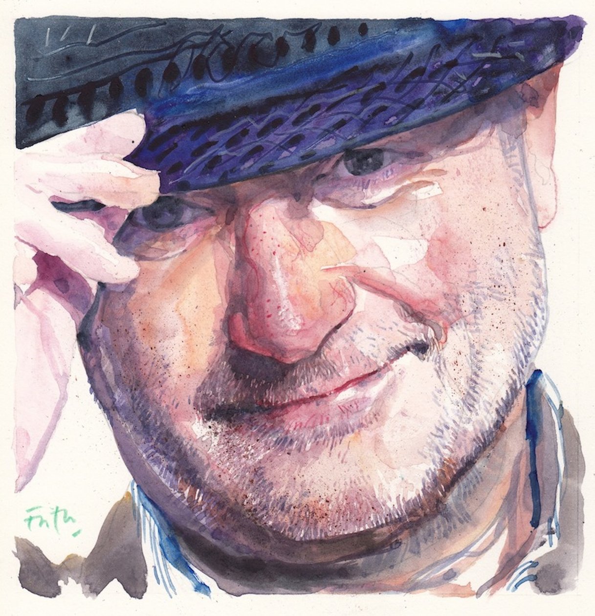 Phil Collins (akvarel) od Michael Frith
