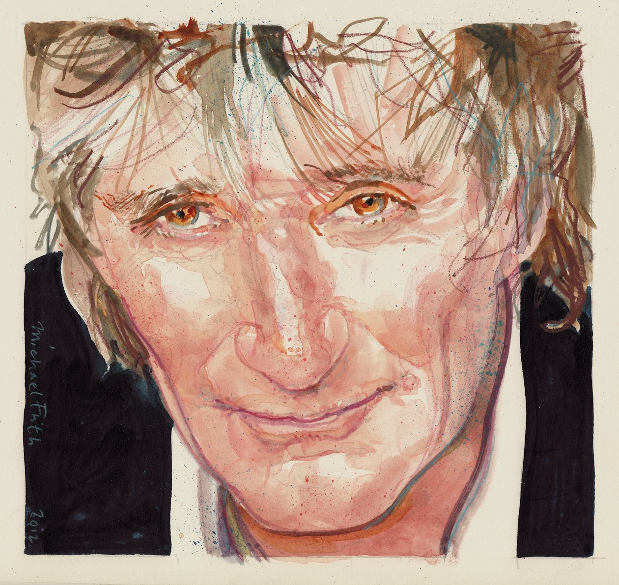 Rod Stewart (akvarel) od Michael Frith