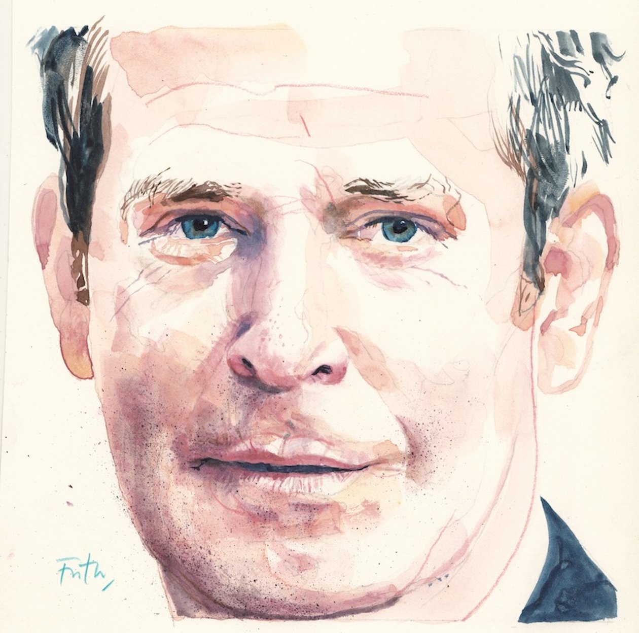 Tom Hollander (akvarelli) od Michael Frith