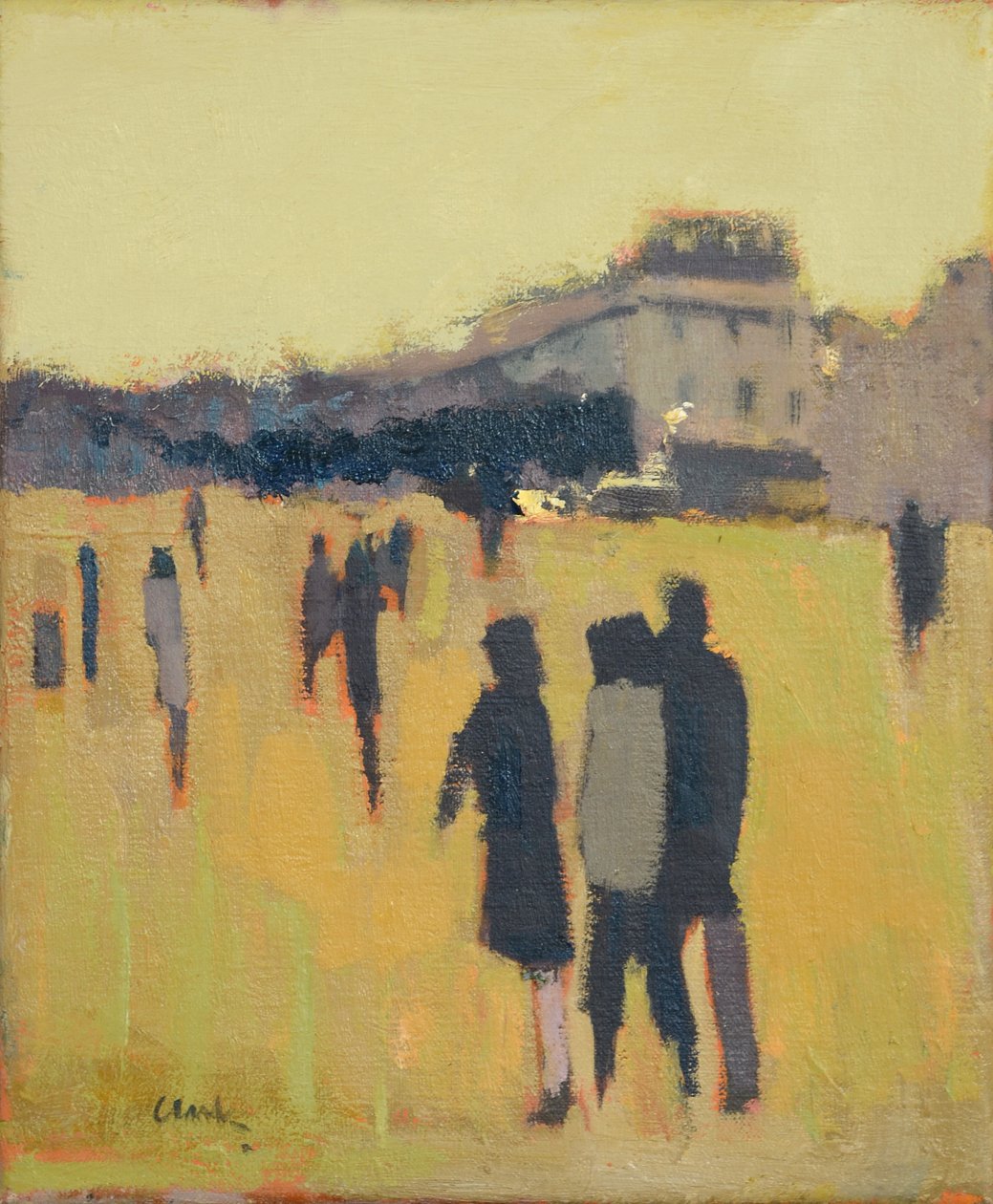 Přátelé, 2017 (olej na plátně) od Michael G. Clark
