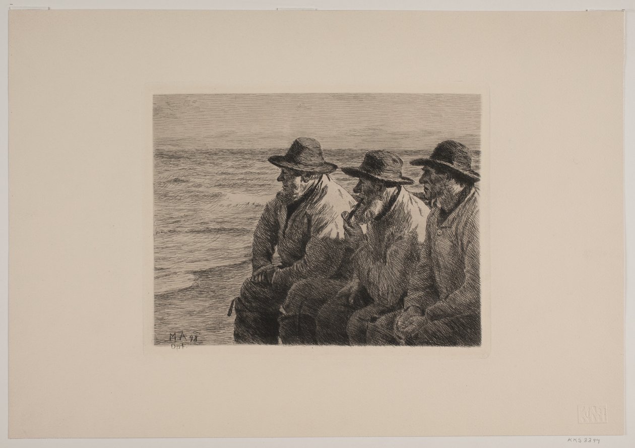 Dánština: Tři rybáři od Michael Peter Ancher