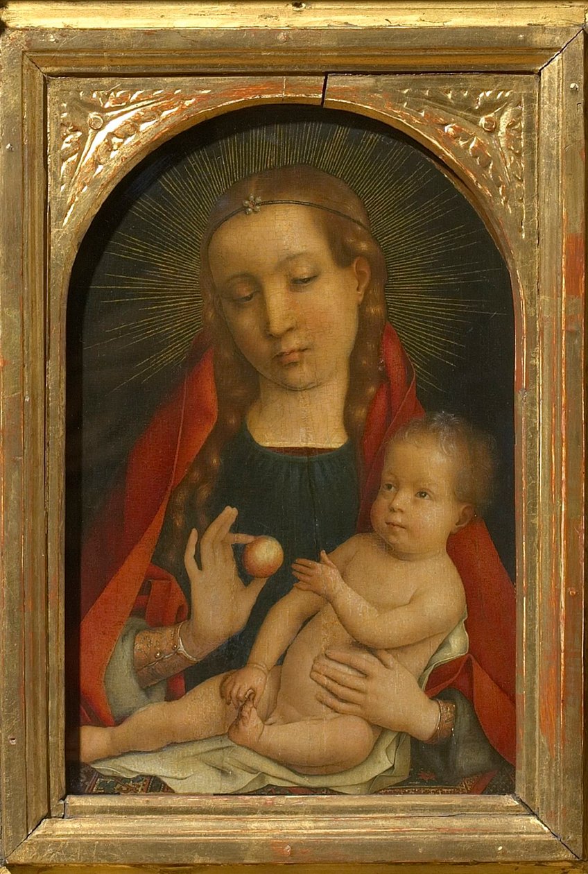 Panna a dítě, asi 1485. od Michael Sittow