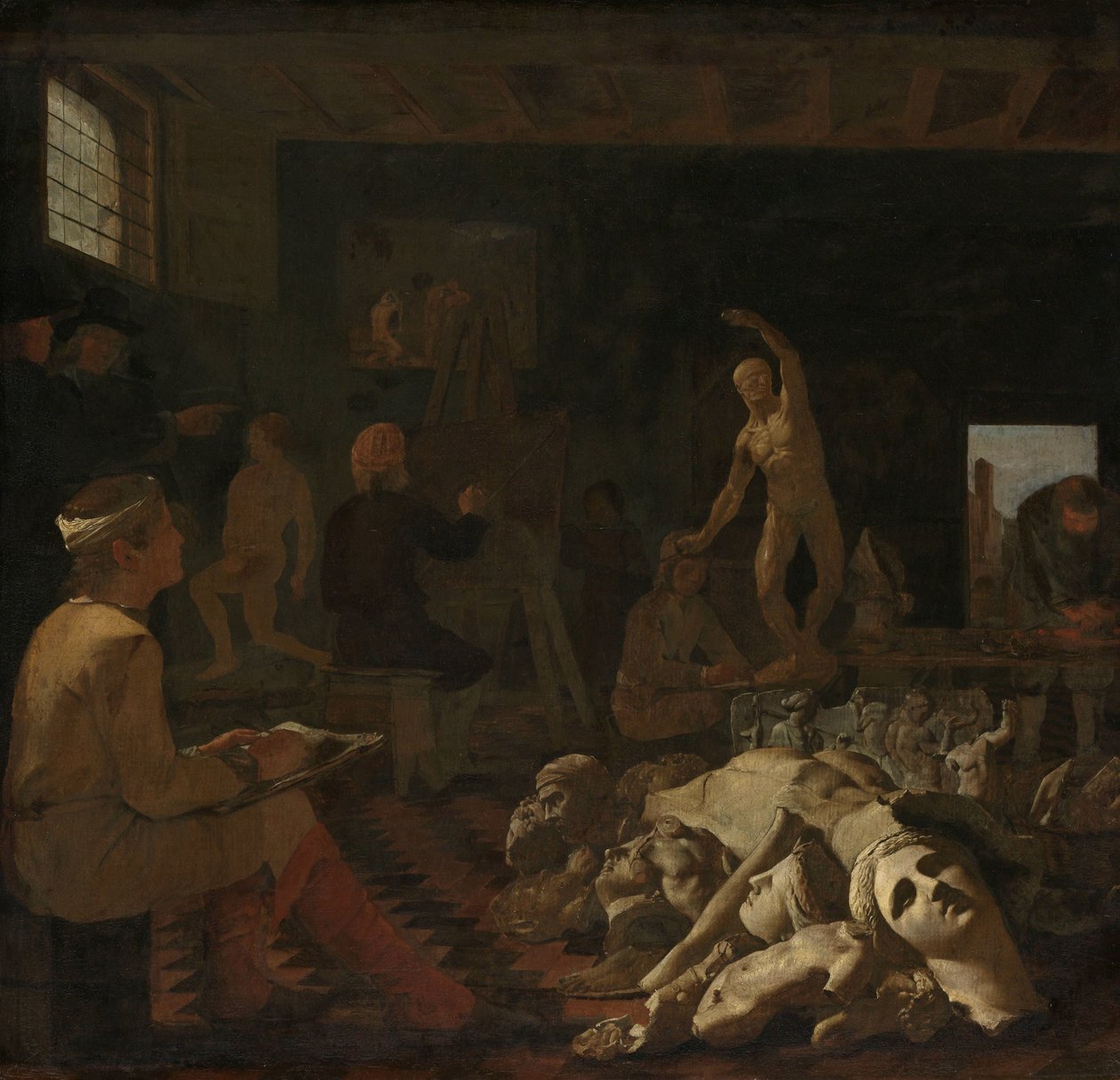 Malířský ateliér od Michael Sweerts