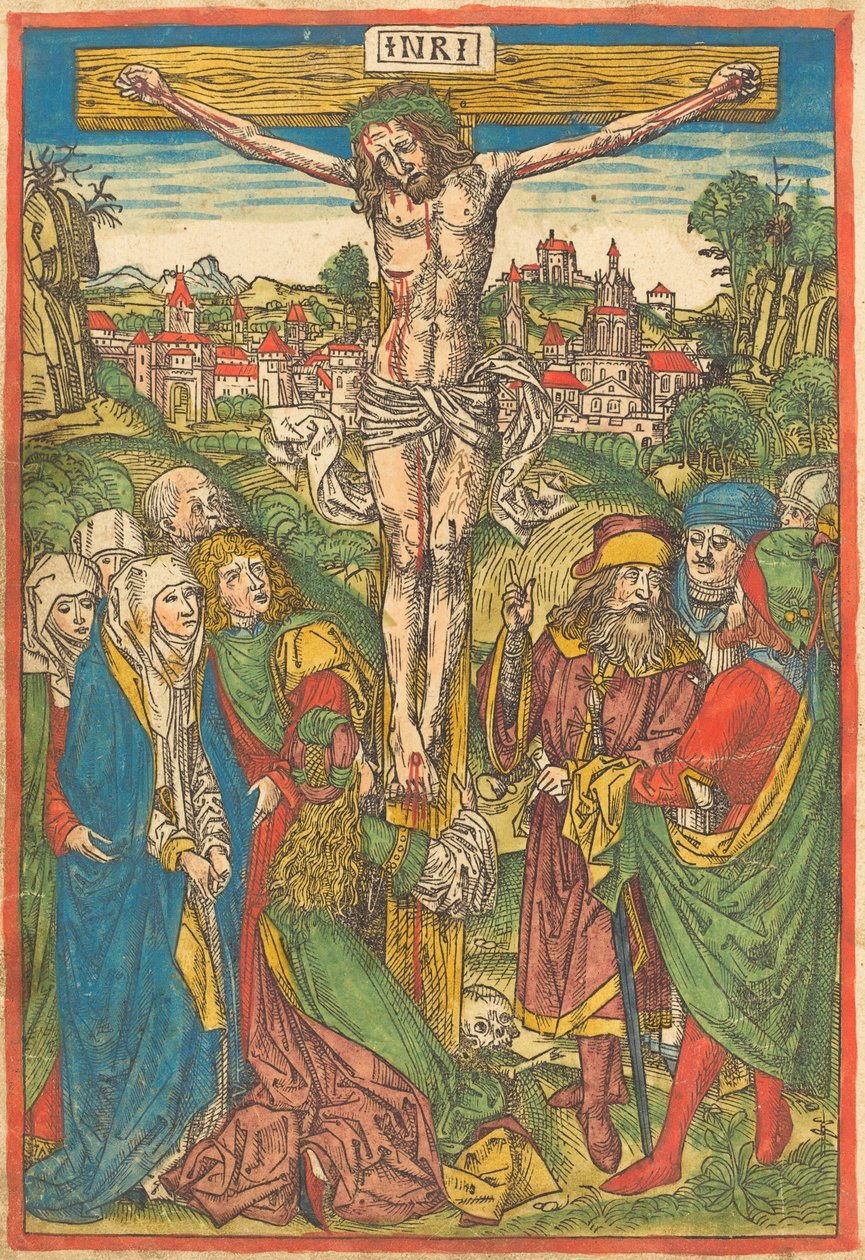 Ukřižování se svatou Marií Magdalenou od Michael Wolgemut