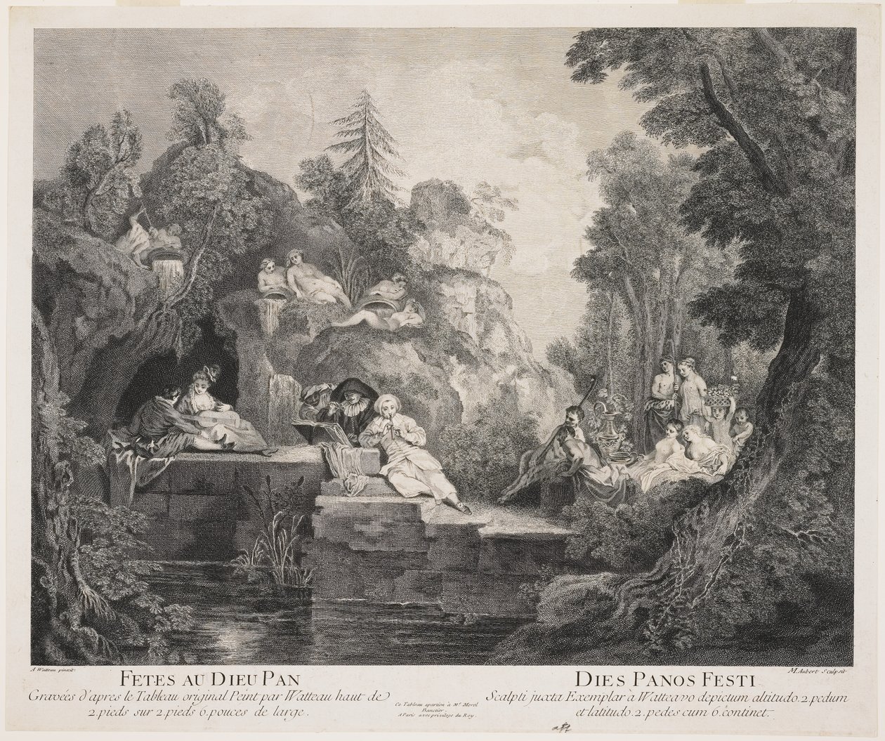 Fêtes au Dieu Pan (lept a rytina) od Michel Aubert