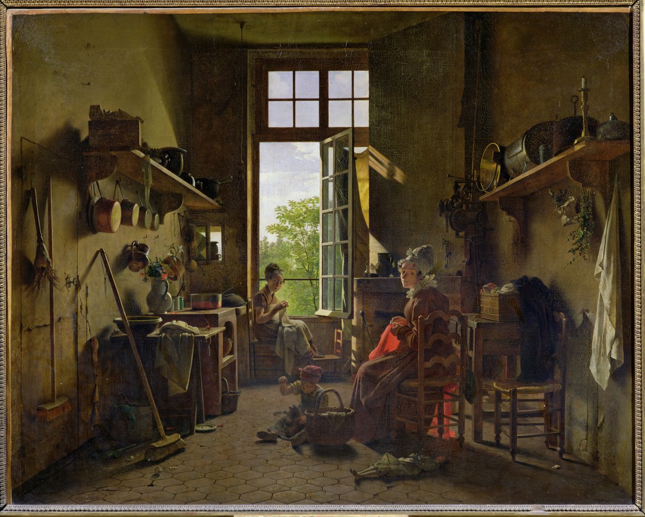 Interiér kuchyně, 1815 od Michel Martin Drolling