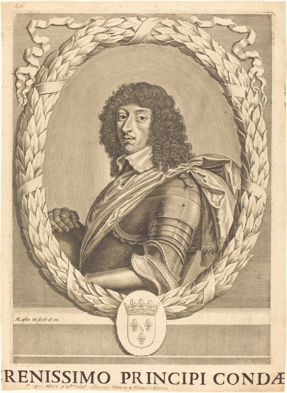 Ludvík II Bourbonský od Michel Lasne