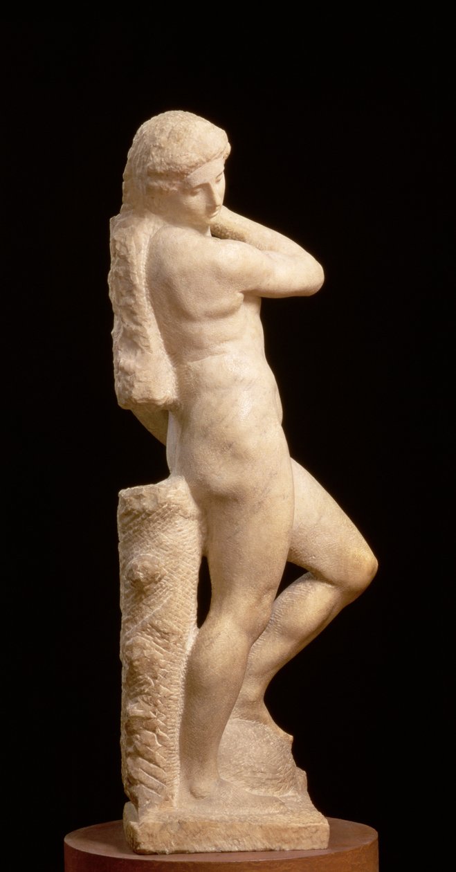 Apollo, nebo David, c.1530 (mramor) (viz také 79842 a 230332) od Michelangelo Buonarroti