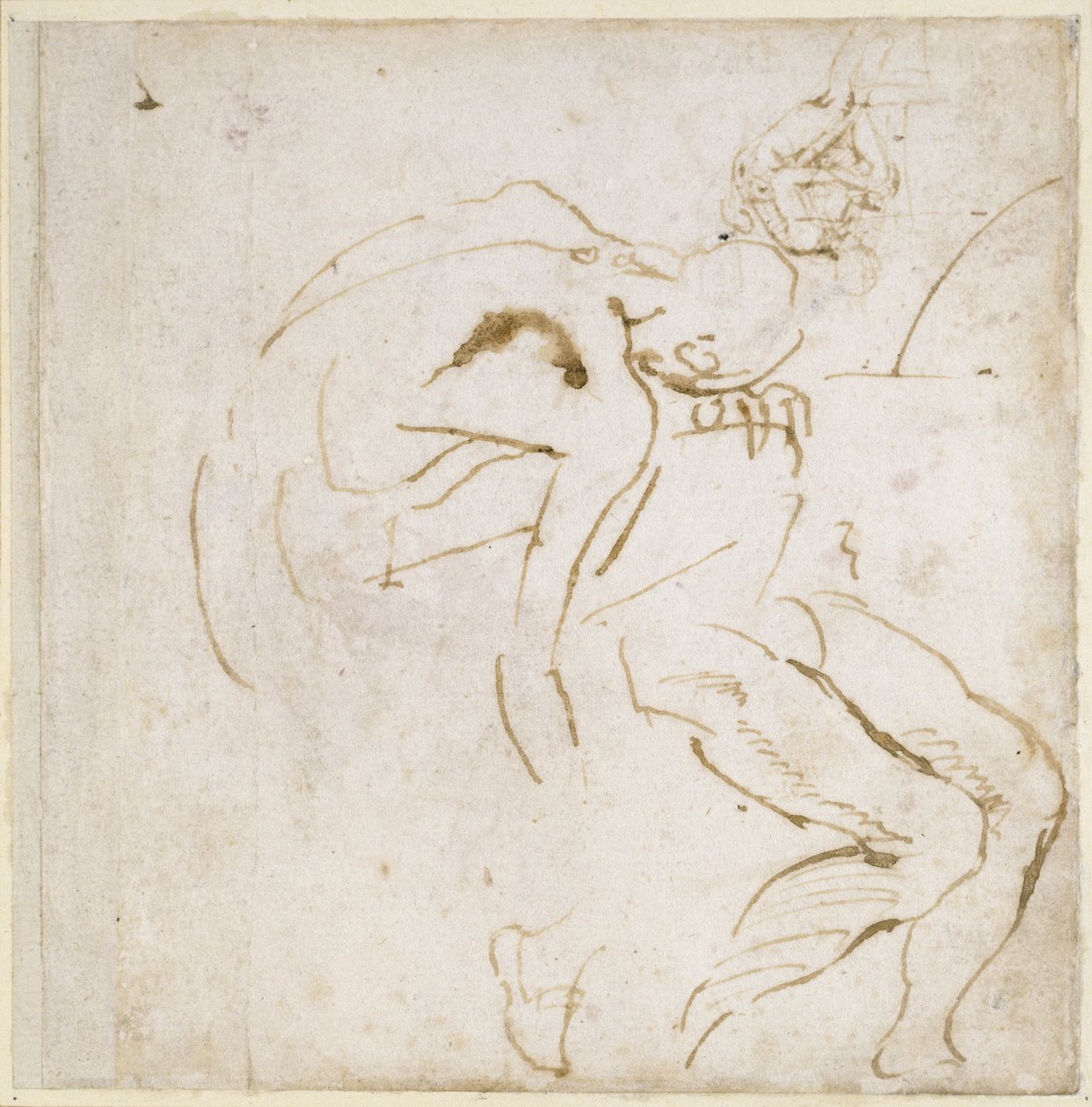 Obrázek Studie, kolem 1511 od Michelangelo Buonarroti