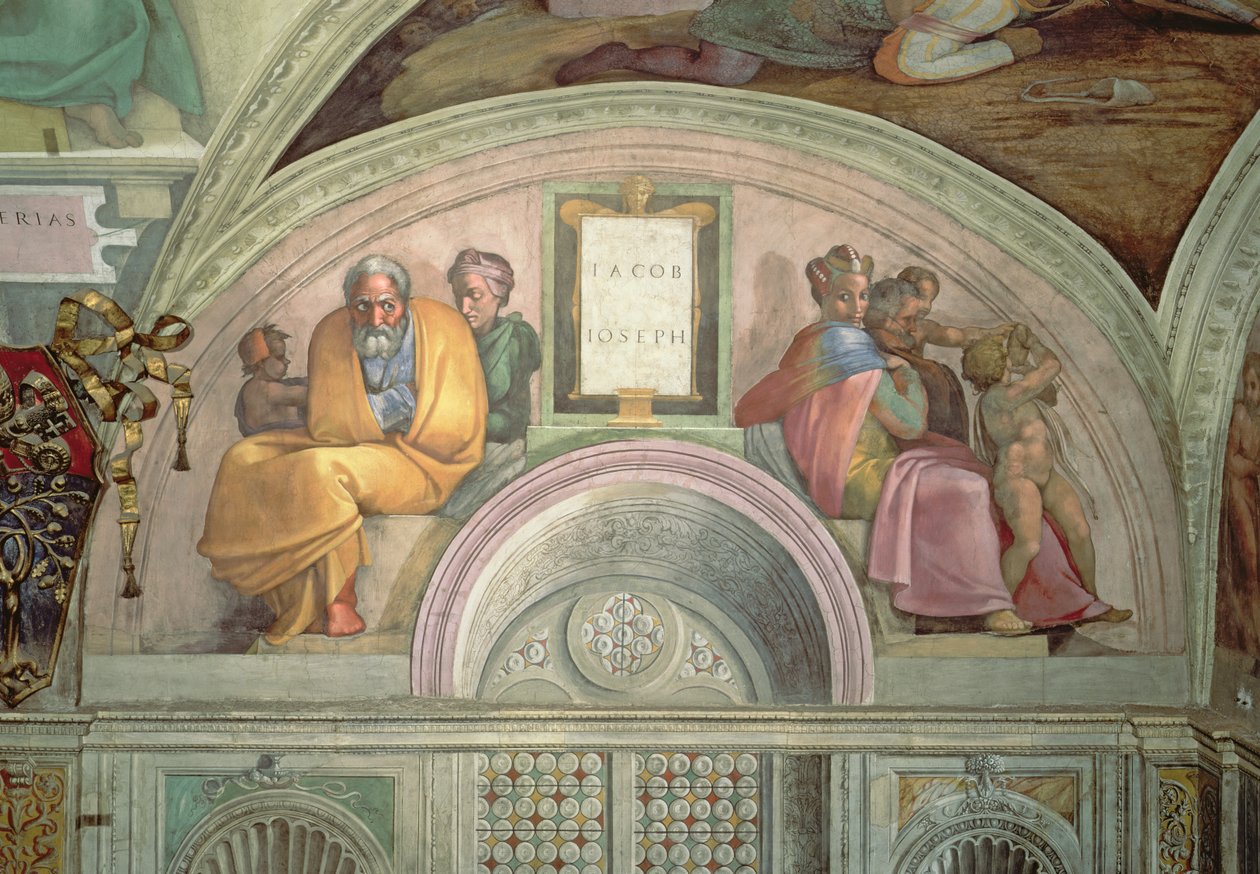 Jakub a Josef, Sixtinská kaple od Michelangelo Buonarroti
