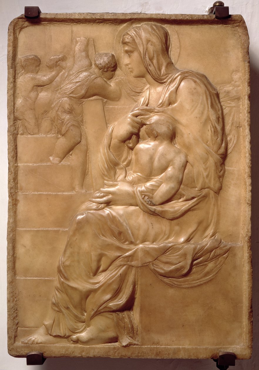 Madona na schodech (mramor) od Michelangelo Buonarroti