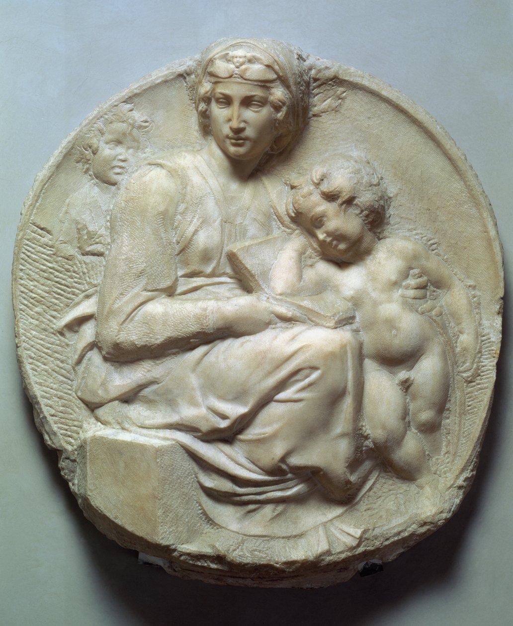 Pitti Tondo, cca 1504 (mramor) od Michelangelo Buonarroti