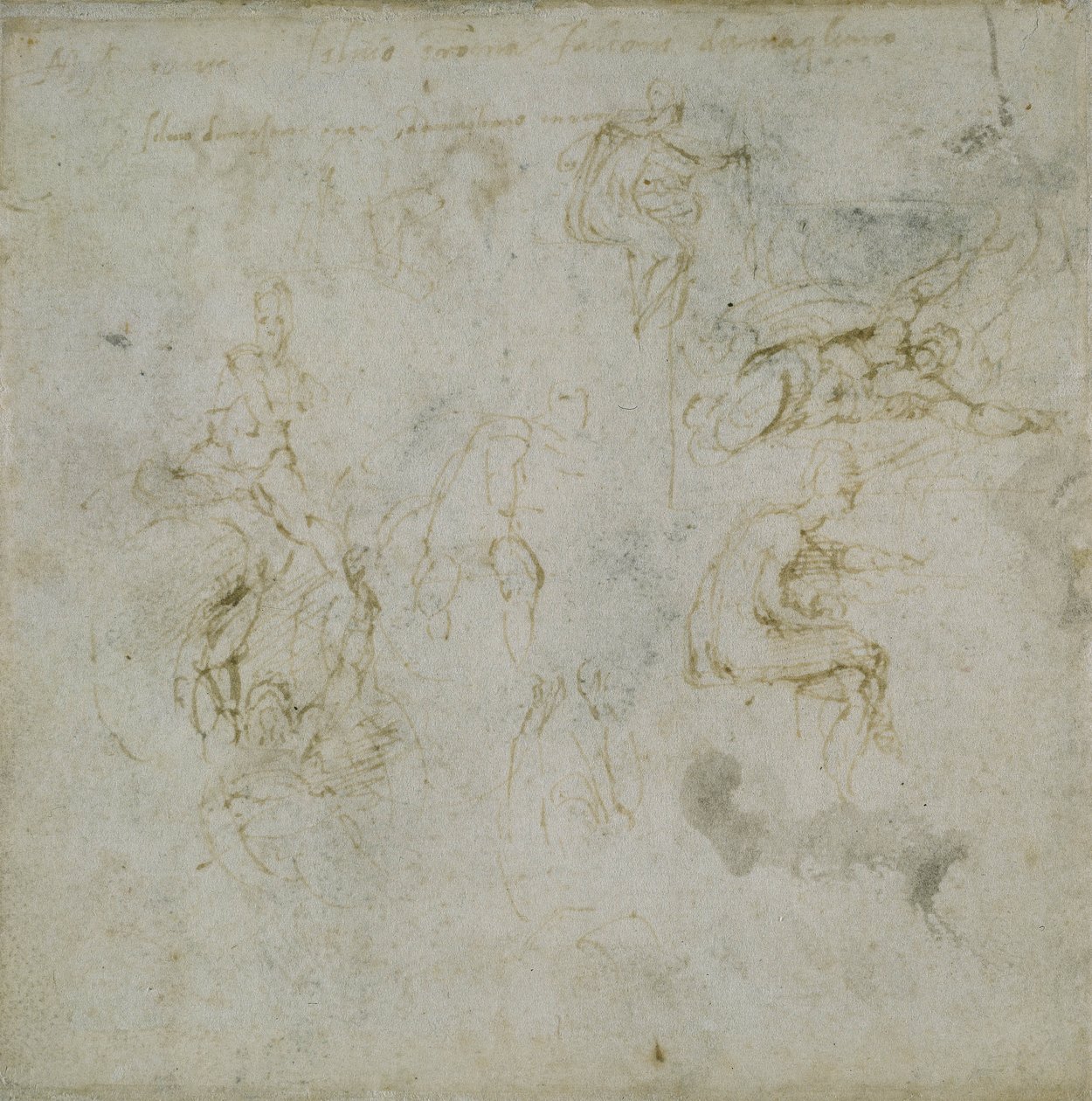 Study of Figures, c.1511 od Michelangelo Buonarroti