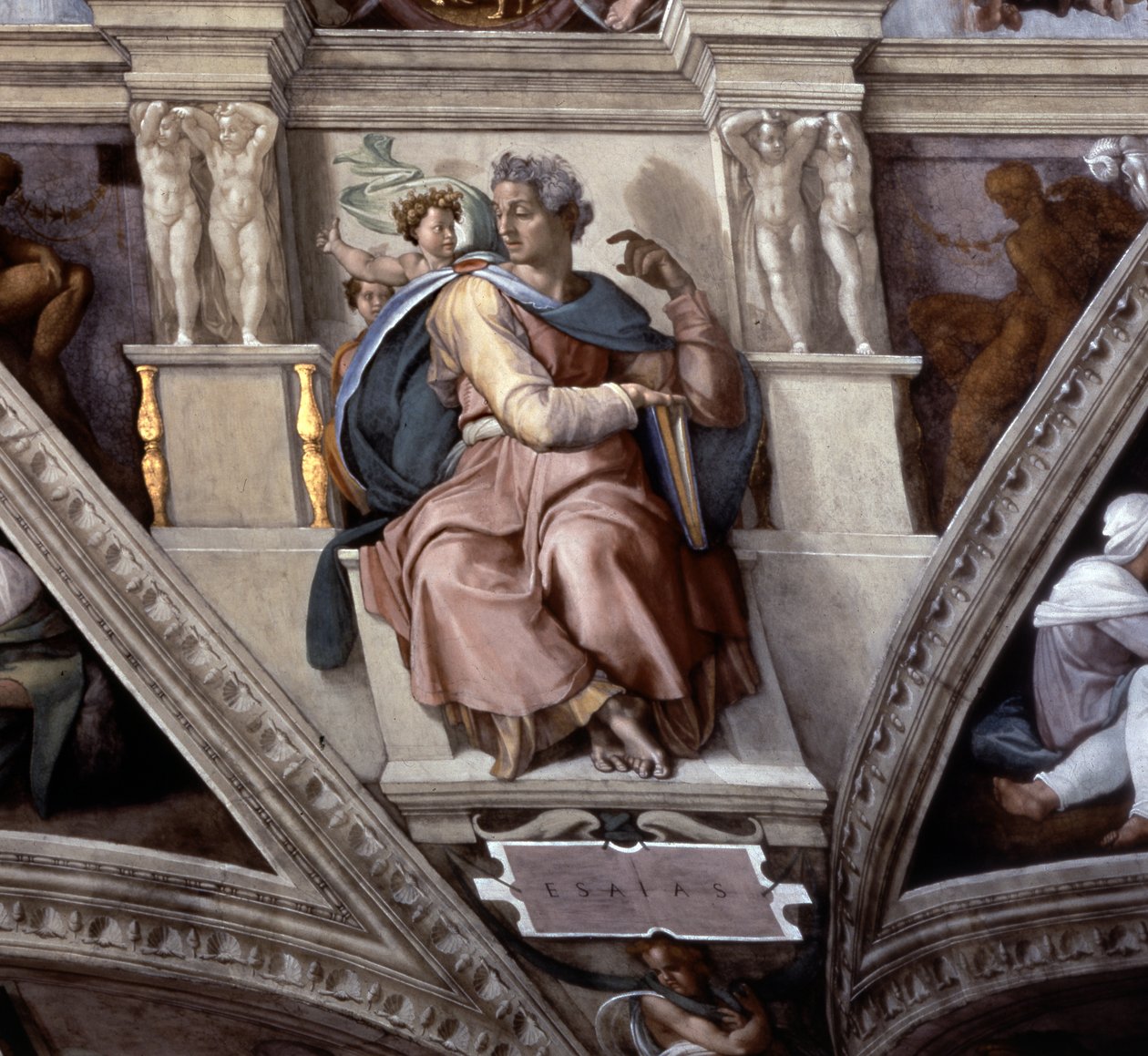 Prorok Izaiáš, strop kaple Sistene od Michelangelo Buonarroti