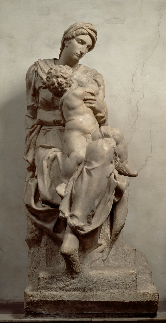 Panna a dítě (mramor) (viz také 63079) od Michelangelo Buonarroti